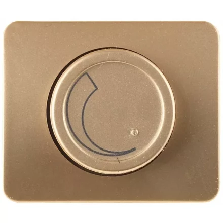 Диммер СВЕТОЗАР &quot;ГАММА&quot; без вставки и рамки, цвет золотой металлик, 60-800Вт SV-54142-GM купить в Перми