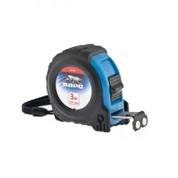 Рулетка Вектор 3 м х 19 мм, утолщенное полотно, магнитный зацеп, обрезиненный корпус БАРС 32540