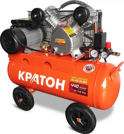 Компрессор масляный поршневой ременной Кратон AC-440-50-BDV 3 01 01 042 купить в Перми