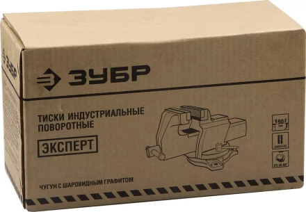 Тиски ЗУБР &quot;ЭКСПЕРТ&quot; индустриальные поворотные, 200мм 32703-200 купить в Перми