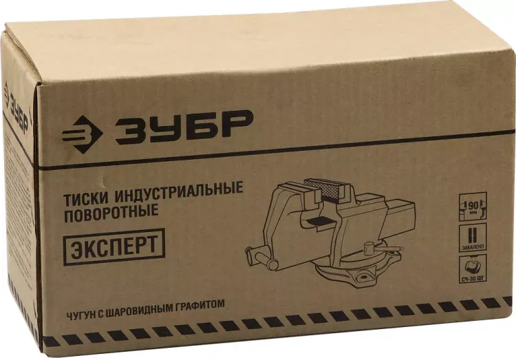 Тиски ЗУБР "ЭКСПЕРТ" индустриальные поворотные, 200мм 32703-200 купить в Перми