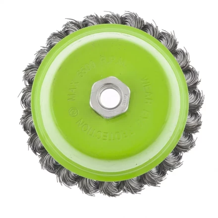 Щетка для УШМ 75 мм М14 &quot;чашка&quot; крученая металлическая проволока СИБРТЕХ 746247 купить в Перми