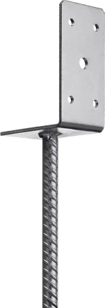 ЗУБР ОС-L, 91 x 120 x 60 мм, L-образное основание столба (310296-090) купить в Перми