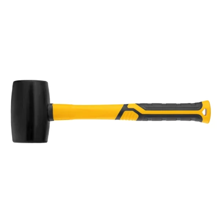 Киянка резиновая, 680 г, черная, фибергласовая рукоятка c TPR покрытием Denzel 11145 купить в Перми