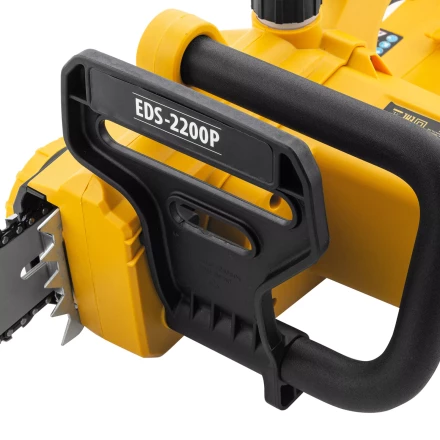 Пила цепная электрическая Denzel EDS-2200P, 2.2 кВт,поперечная, шина 45 см, шаг 3/8, паз 1.3 мм, 63 звена 95617 купить в Перми