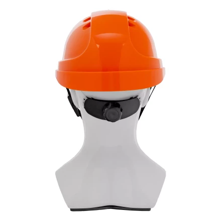 Каска защитная ударопрочная Denzel 89206, ABS/PC, плавная регулировка, модель «Форвард» (К-05),оранж. купить в Перми