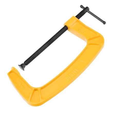 Струбцина G-образная Denzel, усиленная, 200 мм, 20646 купить в Перми