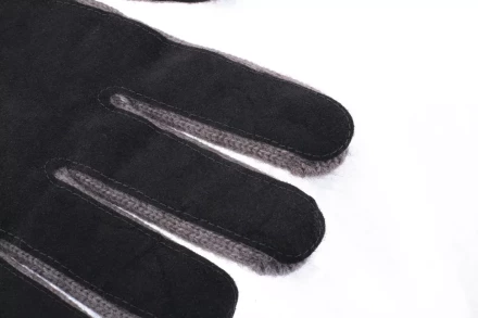 Перчатка двойная полушерстяная спилковый наладонник 150 г Сибртех артикул 68630 купить в Перми