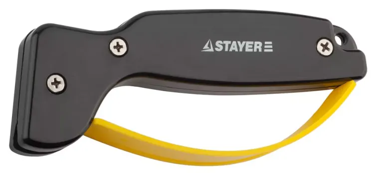 Точилка STAYER "MASTER" универсальная, для ножей, с защитой руки, рабочая часть из карбида 47513 купить в Перми