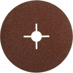 Круг шлифовальный ЗУБР "ПРОФИ" фибровый, для УШМ, P60, 125х22мм, 5 листов 35585-125-060