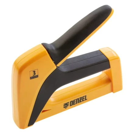 Степлер мебельный, пластиковый корпус, тип скобы: 13, 53, 300, 6-14 мм, Denzel 40210 купить в Перми