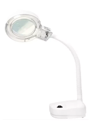 Лупа с подсветкой 3-х и 8-кратная D 87,5 мм на гибком штативе MATRIX 913605 купить в Перми