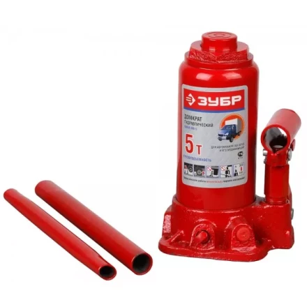 Домкрат ЗУБР гидравлический бутылочный, для автомобилей ГАЗ, 5т, 185-300мм 43059-300-5 купить в Перми