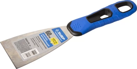 Шпатель ЗУБР &quot;ПРОФЕССИОНАЛ&quot; профилированное нержавеющее полотно, 2к ручка, 60мм 10049-06_z03 купить в Перми