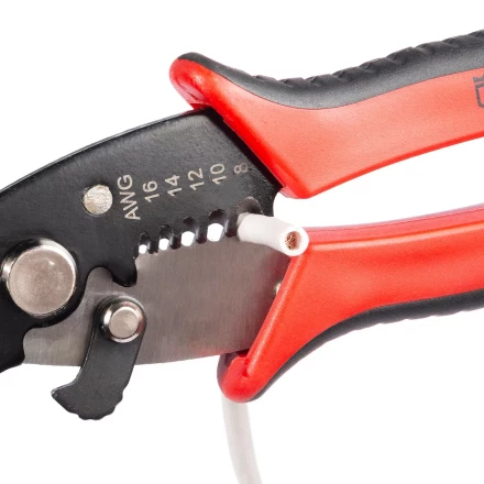 Ножницы для резки проводов КВТ MC-06 до 15 мм с функцией зачистки изоляции (85934) купить в Перми