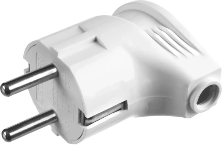 Вилка MAXElectro электрическая, 16А/220В, угловая, с заземлением, белая, STAYER 55161-W купить в Перми
