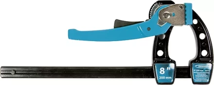 Струбцина реечная быстрозажимная,металлический корпус,рычажный храповый механизм, 4&quot;/100 мм GROSS 20717 купить в Перми