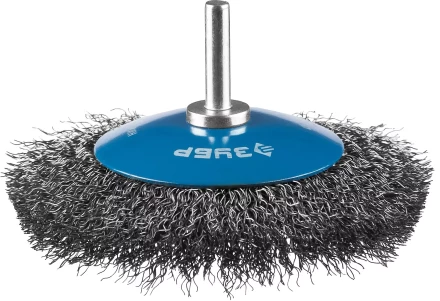 ЗУБР &quot;ПРОФЕССИОНАЛ&quot;. Щетка коническая для дрели, витая стальная проволока 0,3мм, 100мм 35230-100_z02 купить в Перми