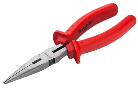 Длинногубцы Econom 180 мм прямые шлифованные пластмассовые рукоятки MATRIX 17193 купить в Перми