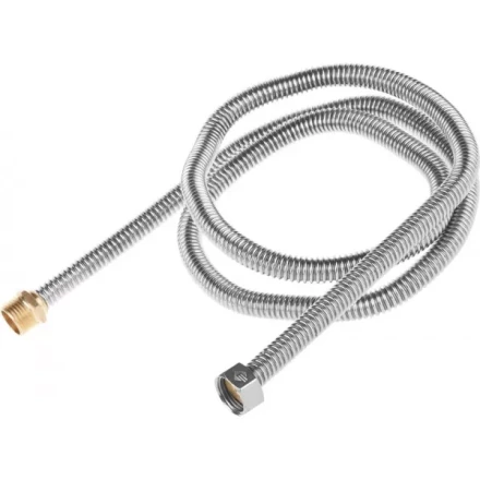 Подводка ЗУБР &quot;ЭКСПЕРТ&quot; сильфонная из нержавеющей стали, для воды, г/ш  (гайка-штуцер), 1/2&quot;, 1,5м 51011-G/S-150 купить в Перми