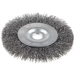 Щетка STAYER дисковая для точильно-шлифовального станка, витая сталь 0,3мм, 175/12,7/16мм 35185-175