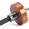HSS-TiN коронка MESSER 50мм с центр. сверлом и толкающей пружиной для  лист. материала  до 2 мм ц/х купить в Перми