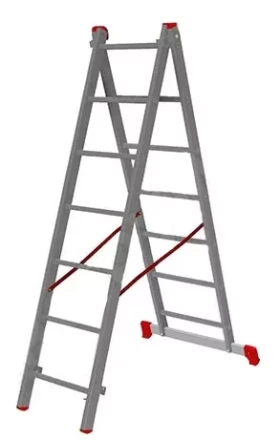 Лестница 2-х секционная алюминиевая 2*7 1013293 купить в Перми