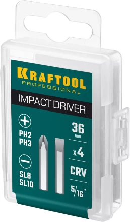 Биты для ударно-поворотных отверток KRAFTOOL 25551 купить в Перми