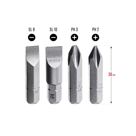 Биты для ударно-поворотных отверток KRAFTOOL 25551 купить в Перми