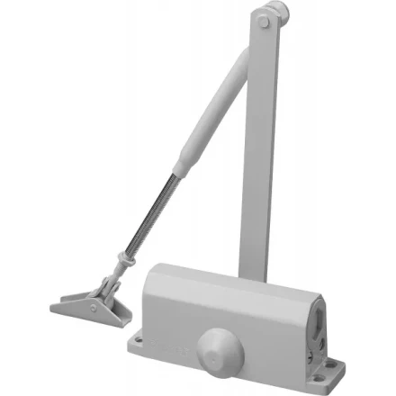 Доводчик дверной STAYER, для дверей массой до 40 кг, цвет белый 37916-50 купить в Перми