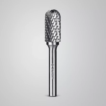 Зубр Твердосплавная борфреза C - цилиндр со сферическим концом, 12 х 25 мм (28802-12-25) купить в Перми