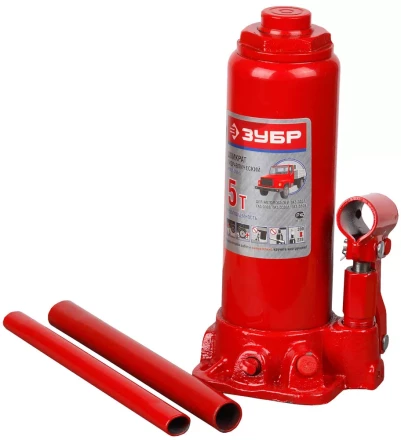 Домкрат ЗУБР гидравлический бутылочный, для автомобилей ГАЗ, 5т, 228-390мм 43059-390-5 купить в Перми