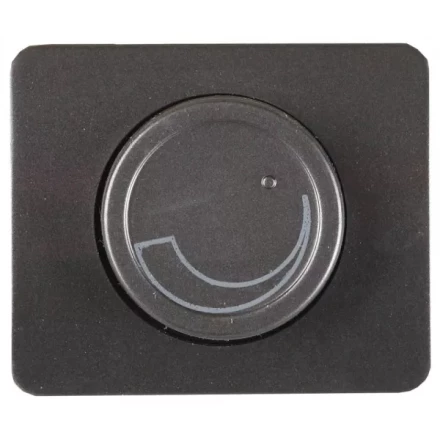 Диммер СВЕТОЗАР &quot;ГАММА&quot; без вставки и рамки, цвет темно-серый металлик, 60-800Вт SV-54142-DM купить в Перми