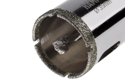 Коронка алмазная HAMMER Ф35мм HEX (DHS 35.0*65/5) купить в Перми