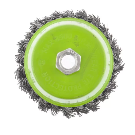 Щетка для УШМ 100 мм М14 &quot;чашка&quot; крученая металлическая проволока СИБРТЕХ 746287 купить в Перми