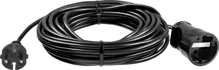 ЗУБР ПВС-207-Ш, ПВС, 2 x 0.75 мм2, 20 м, 2200 Вт, силовой удлинитель-шнур (55023-20) купить в Перми