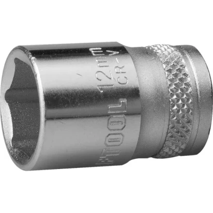 Торцовая головка KRAFTOOL &quot;INDUSTRIE QUALITAT&quot;, Cr-V, FLANK, хромосатинированная, 1/4&quot;, 12 мм 27815-12_z01 купить в Перми