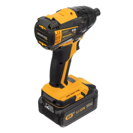 Винтоверт ударный аккумуляторный Denzel 26510 бесщеточный CID-IB-200 18В Li-Ion купить в Перми