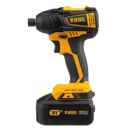 Винтоверт ударный аккумуляторный Denzel 26510 бесщеточный CID-IB-200 18В Li-Ion купить в Перми