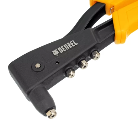 Заклепочник ручной, 255 мм Denzel, литой, усиленный, заклепки 2,4-3,2-4,0-4,8 мм 40441 купить в Перми