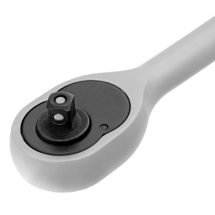 Ключ-трещотка 1/4&quot;, 45 зубьев, с быстрым сбросом, матовый хром Сибртех 14021 купить в Перми