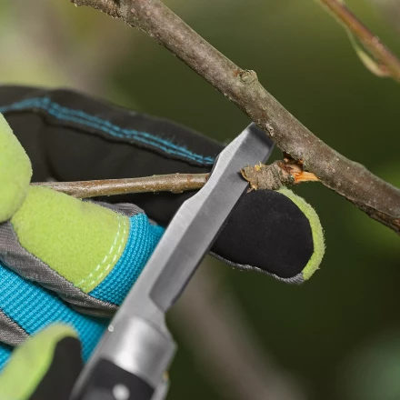 Нож садовый Palisad, 168 мм, складной, с двумя лезвиями, пластиковая рукоятка, 790567 купить в Перми