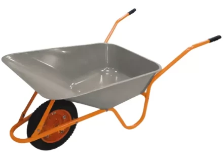 Тачка садово-строительная ТСО-02 ОЦ оцинкованная пневмоколесо грузоподъемность 120 кг объем 90 л 68903 купить в Перми