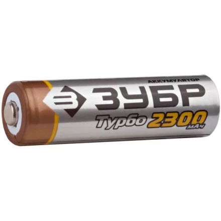 Аккумулятор ЗУБР с низким саморазрядом &quot;АА&quot;, 2300 мАч, никель-металлгидридный, 4шт 59277-4C купить в Перми