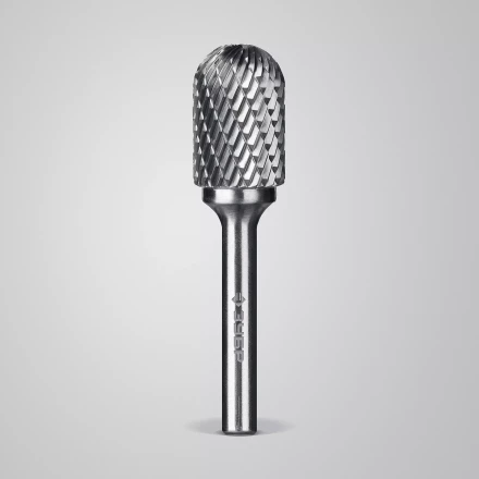 Зубр Твердосплавная борфреза C - цилиндр со сферическим концом, 16 х 25 мм (28802-16-25) купить в Перми