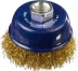 DEXX. Щетка чашечная для УШМ, витая стальная латунированная проволока 0,3мм, 60ммхМ14 35103-060 купить в Перми