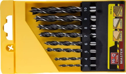 Набор сверл спиральных по дереву &quot;M-type&quot;, 8шт(d=3-10мм), М-образная заточка, сталь HCS, STAYER Professional 2942-H8 2942-H8_z01 купить в Перми