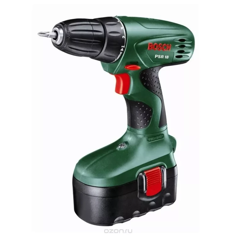 Дрель-шуруповерт аккумуляторная BOSCH PSR 18 (0.603.955.320) купить в Перми