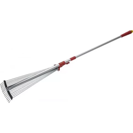 Грабли GRINDA, алюминиевый телескопический черенок, 15 круглых зубцов 421868 купить в Перми