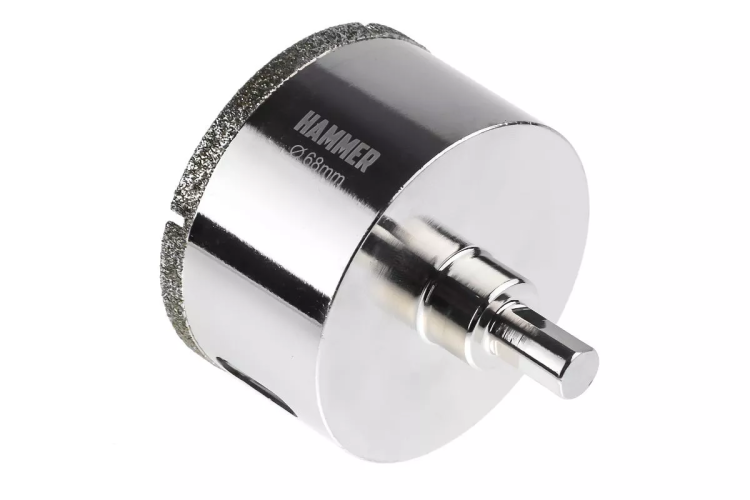 Коронка алмазная HAMMER Ф68мм HEX (DHS 68.0*65/5) купить в Перми